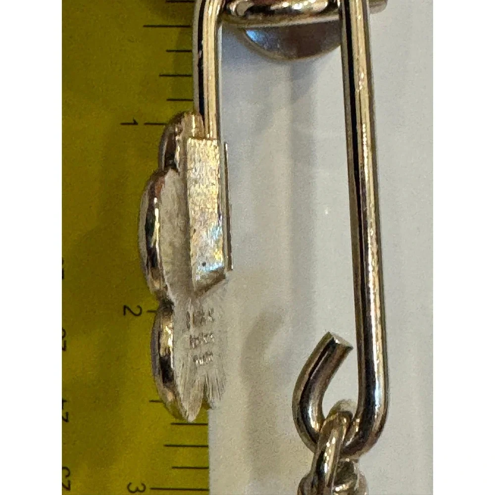 Alexx Inc Finders Key Purse Purple Enamel Flower Rhinestone Key Finder Hook